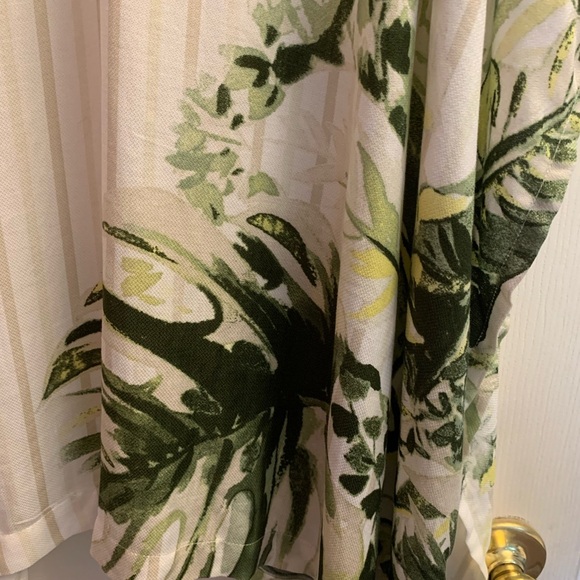 Chico's White, Ivory and Olive Leaves Tassel Kimono NWT OS M-4x - Picture 6 of 8